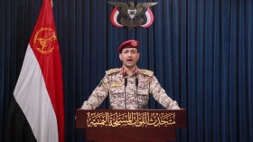 ⁨بيان القوات المسلحة اليمنية بشأن استهداف مطار اللد "بن غوريون" وذلك بطائرتينِ مسيرتينِ نوعِ " يافا " - 4 يونيو 2025م