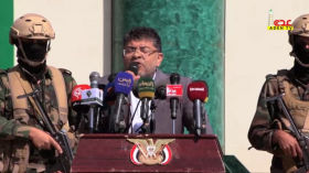 كلمة عضو المجلس السياسي الأعلى محمد علي_الحوثي خلال مشاركته في مسيرة (مع غزة ولبنان جهوزية ضد قوى الاستكبار) بصعدة